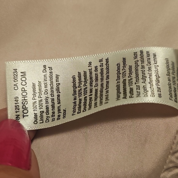 Topshop Pink Furry Oversized Faux Fur Size 12 Coat - Picture 10 of 10